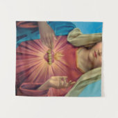 Immaculate Heart Of Mary Wandteppich (Vorderseite (Horizontal))