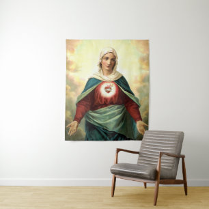 Immaculate Heart Virgin Mary Wandteppich