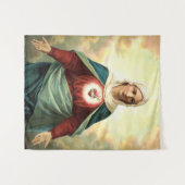 Immaculate Heart Virgin Mary Wandteppich (Vorderseite (Horizontal))