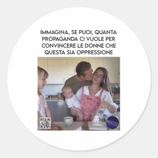 Immagina Runder Aufkleber