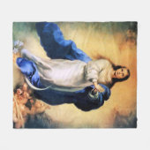 Immakkulieren der Konzeption Gold Fleecedecke (Vorderseite (Horizontal))