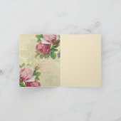 Immakuläres Herz von Maria - Rose/Schrift Karte (Innenseite)