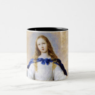 Immakulieren der Conception Cloud and Cherub - Züb Zweifarbige Tasse