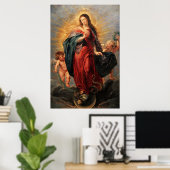 Immakulieren Herz Jungfrau Mary Poster - Virgen Ma (Heimbüro)