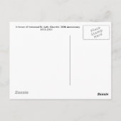 Immanuel 100 Jahre Postkarte (Rückseite)