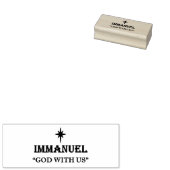 "Immanuel - Gott mit uns" Gummi-Briefmarke Gummistempel (Stempel)
