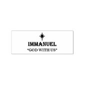 "Immanuel - Gott mit uns" Gummi-Briefmarke Gummistempel (Prägung)