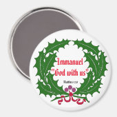 Immanuel Gott mit uns Reef Anpassen Magnet (Vorderseite/Rückseite)