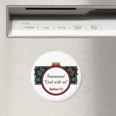 Immanuel Gott mit uns Weihnachten anpassen Magnet (In Situ (Geschirrspüler))