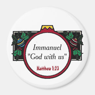 Immanuel Gott mit uns Weihnachten anpassen Magnet