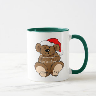 Immanuel Gott mit uns Weihnachten Teddy Customize Tasse