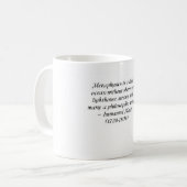 Immanuel Kant auf Metaphysik und Philosophie Kaffeetasse (Vorderseite Links)
