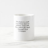 Immanuel Kant auf Metaphysik und Philosophie Kaffeetasse (Mittel)