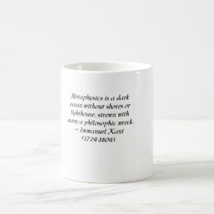 Immanuel Kant auf Metaphysik und Philosophie Kaffeetasse