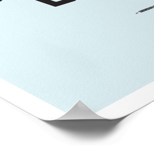 Immanuel Kant Philosophy Quote Poster (Ecke)