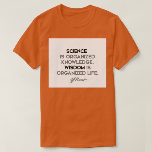 Immanuel Kant quotes Science is organized knowledg T-Shirt (Design vorne)