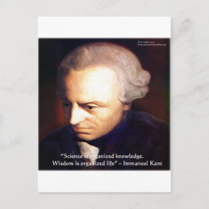 Immanuel Kant Science VS Wissensziffer Geschenke Postkarte