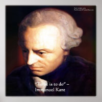 Immanuel Kant zitiert "To Do"-Weisheit-Plakate