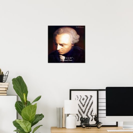 Immanuel Kant zitiert "To Do"-Weisheit-Plakate Poster (Heimbüro)