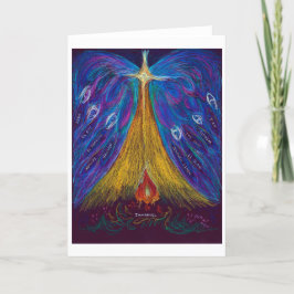 Immanuel Oil Pastel von Christina Wert, Blank Card Feiertagskarte