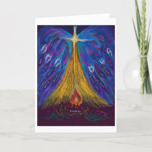 Immanuel Oil Pastel von Christina Wert, Blank Card Feiertagskarte