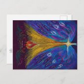 Immanuel Oil Pastel von Christina Wert, Postkarte (Vorne/Hinten)