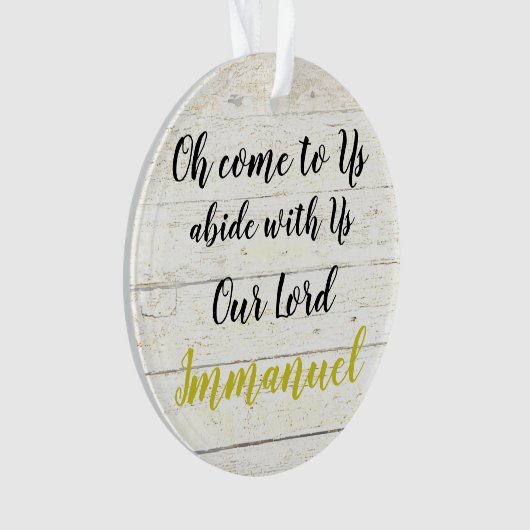 Immanuel Ornament (Vorderseite)