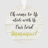 Immanuel Ornament (Rückseite)