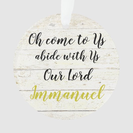 Immanuel Ornament (Vorderseite)