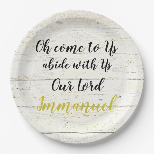 Immanuel Pappteller (Vorderseite)