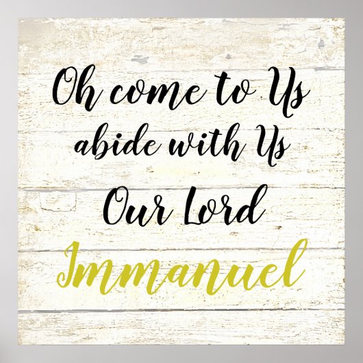 Immanuel Poster (Vorne)