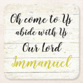 Immanuel Rechteckiger Pappuntersetzer (Vorderseite)