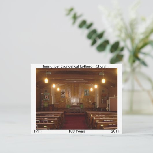 Immanuel Sanctuary Postkarte (Stehend Vorderseite)