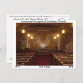 Immanuel Sanctuary Postkarte (Vorne/Hinten)