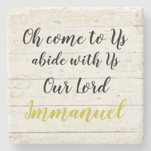 Immanuel Steinuntersetzer (Vorderseite)