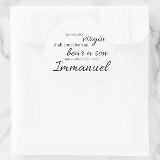 Immanuel Sticker (Tasche)