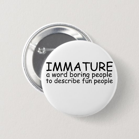 Immaterialität Button (Vorne & Hinten)