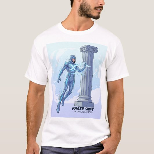 ✨ Immaterieller Held - Futuristischer Superhero T T-Shirt (Vorderseite)
