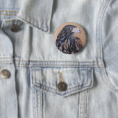 Immature Harris Hawk Button (Beispiel)