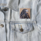 Immature Harris Hawk Button (Beispiel)