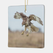Immature Red Tail Hawk Hovering Keramikornament (Links)