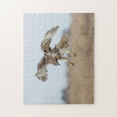 Immature Red Tail Hawk Hovering Puzzle (Vertikal)
