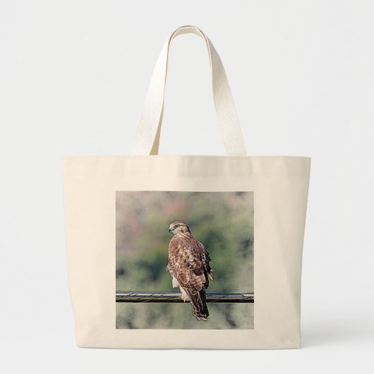 Immature Red Tail Hawk Jumbo Stoffbeutel (Vorne)