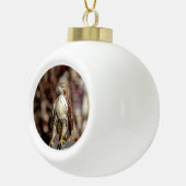 Immature Red Tail Hawk Keramik Kugel-Ornament (Rechts)