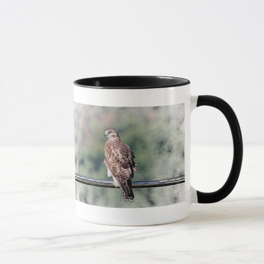 Immature Red Tail Hawk Tasse (Rechts)