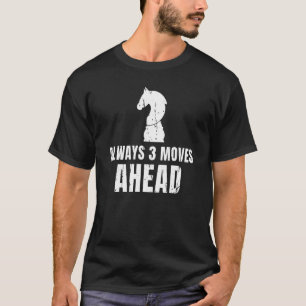 Immer 3 bewegt sich vorwärts Schach-Trainer-Gruppe T-Shirt