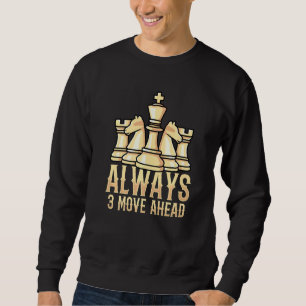 Immer 3 Schachspieler vorwärts bewegen Sweatshirt