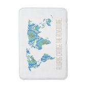 Immer Abenteuer auswählen | Viktorianische Weltkar Badematte (Vorderseite Vertikal)