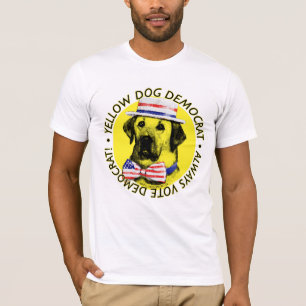 Immer Abstimmung Demokrat - gelber Hundeshirt T-Shirt