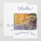 Immer an Ihre Urlaubskarte denken Feiertagskarte (Vorne/Hinten)